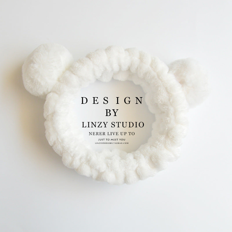 Cute Panda Ear Soft Carol Fleece Women Headband Cute Panda Ear Soft Carol Fleece Women Headband